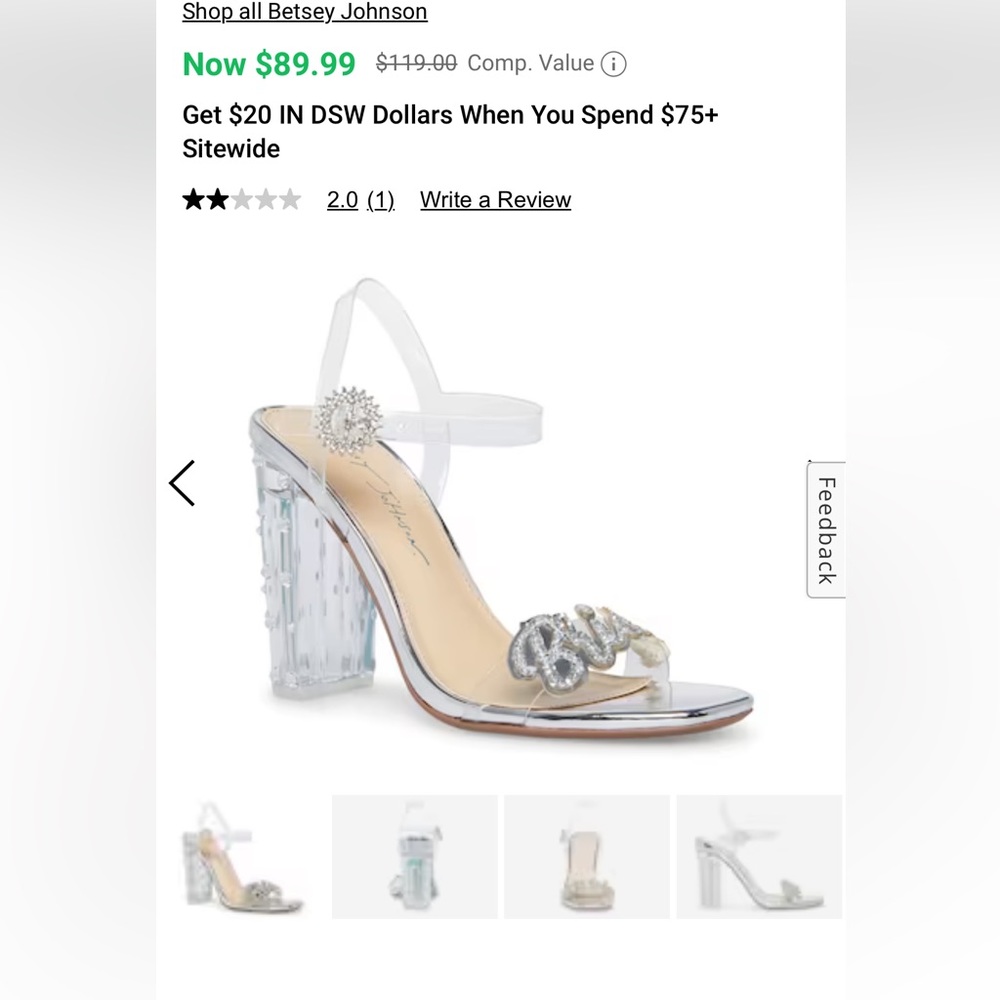 Betsy Johnson bride heels